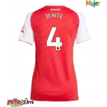 Camiseta Arsenal Ben White #4 Primera Equipación para mujer 2025-26 manga corta